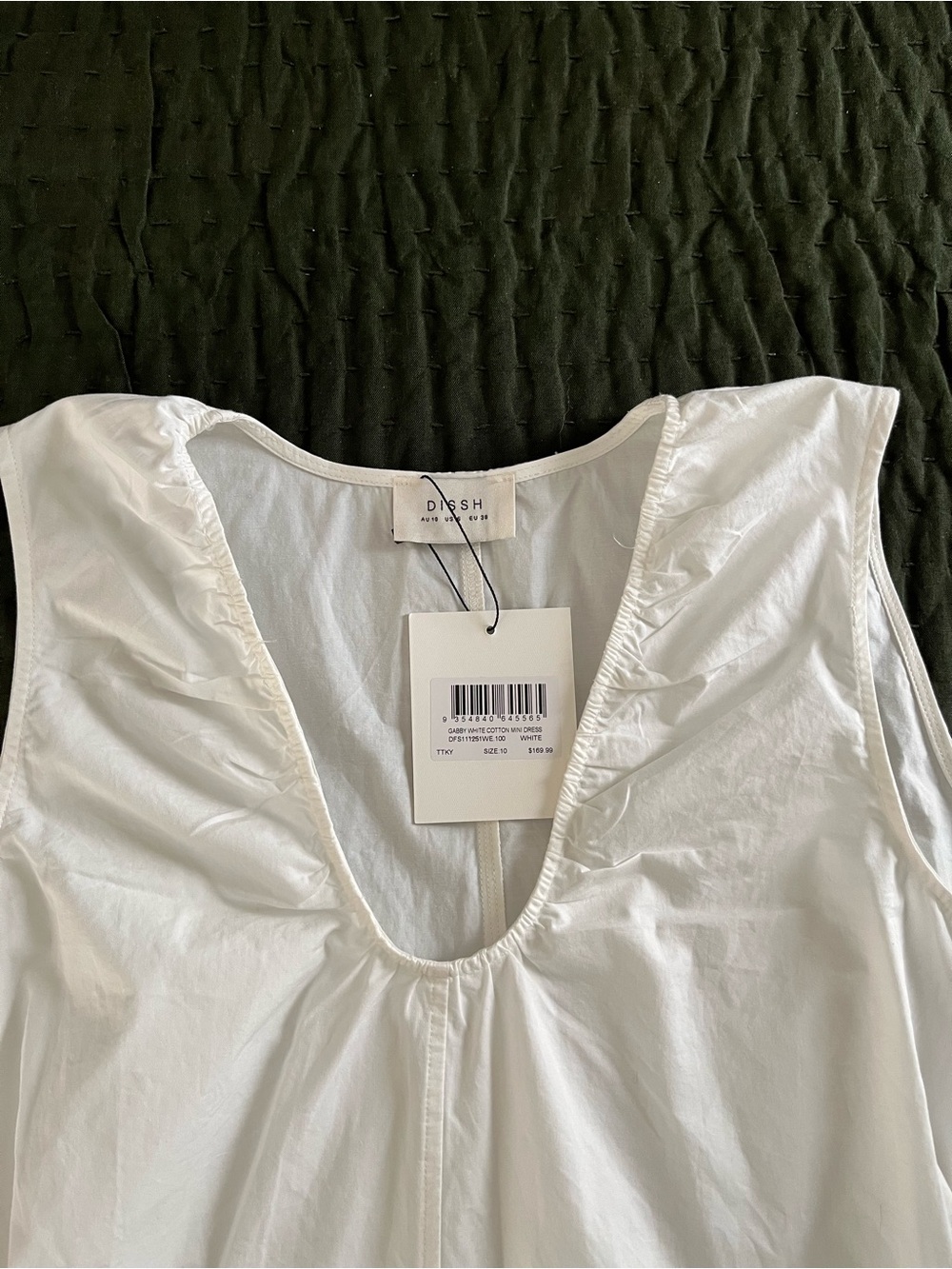 Dissh Gabby White Oversized Cotton Mini Dress - Picture 8 of 11